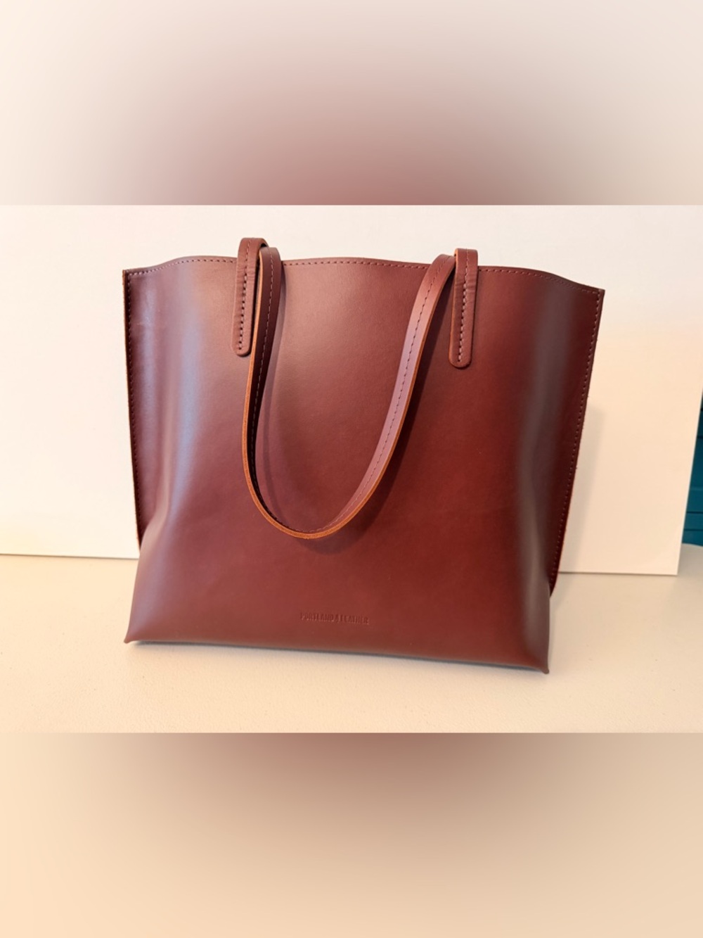 Portland Leather large Cognac August